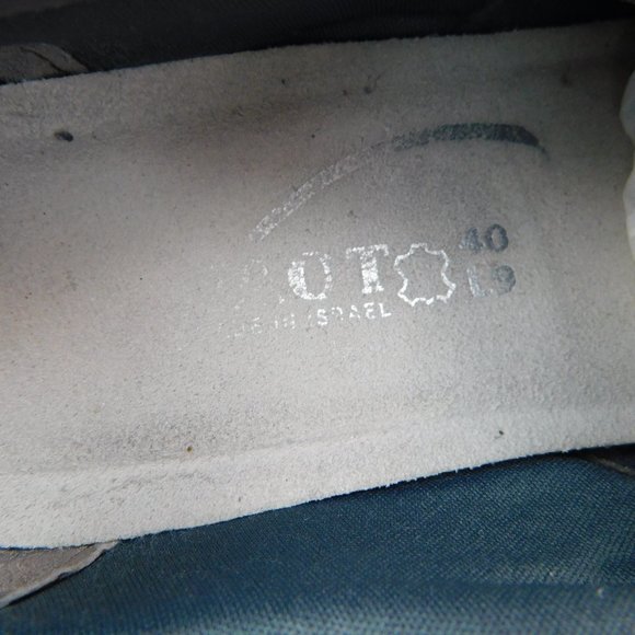 NAOT Taupe Gray Taupe Fabric Lace-up Oxfords Walking Sneaker Shoes 40EU / 9US - Picture 8 of 8